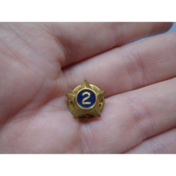 Gold Star 2 Lapel Pin Hat Vest EUC Boy Scouts Signed Ballou Rec'd - Picture 1 of 3